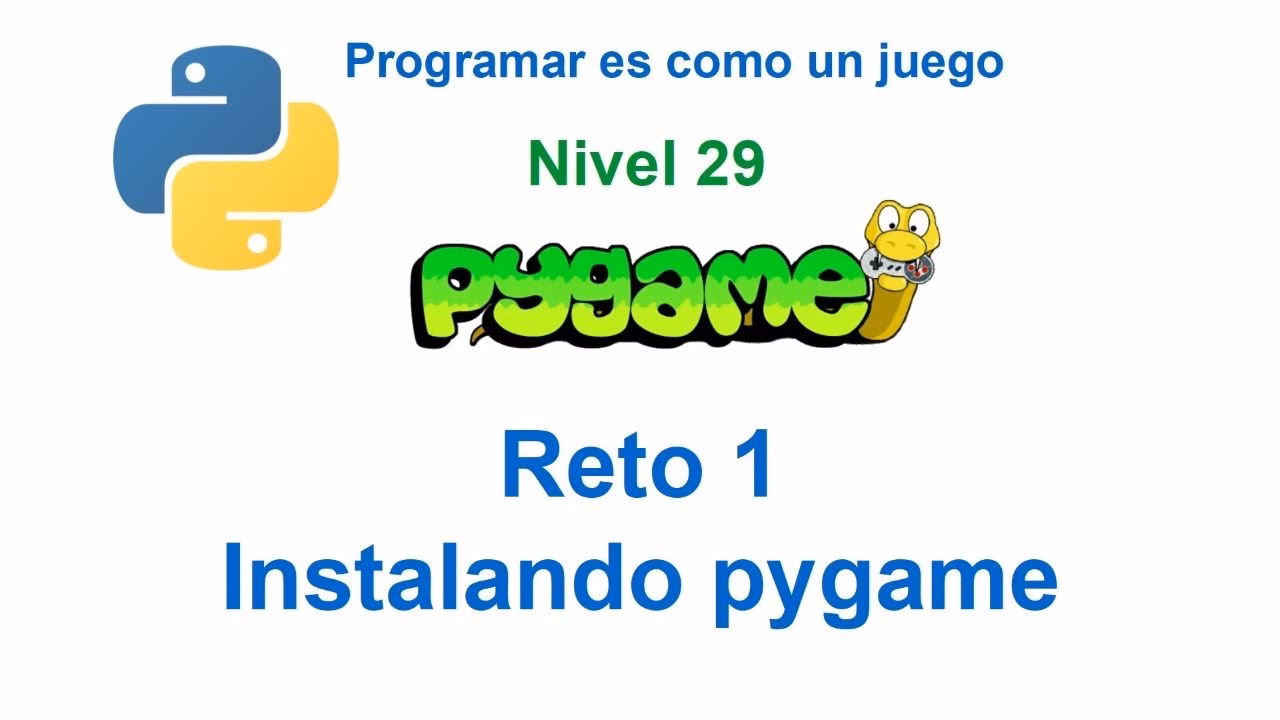 ¿Cómo importar el código de Pygame?