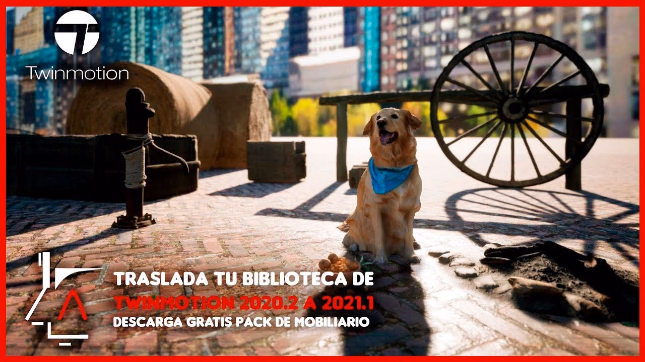 What is the library in Twinmotion?