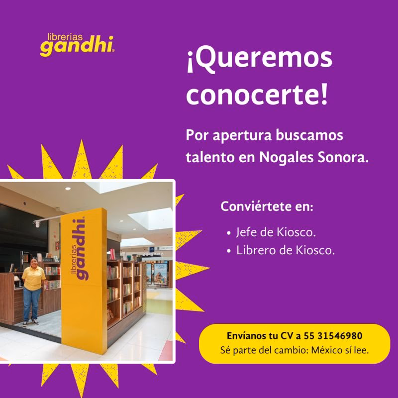 ¿Qué requisitos se necesitan para trabajar en librerías Gandhi?