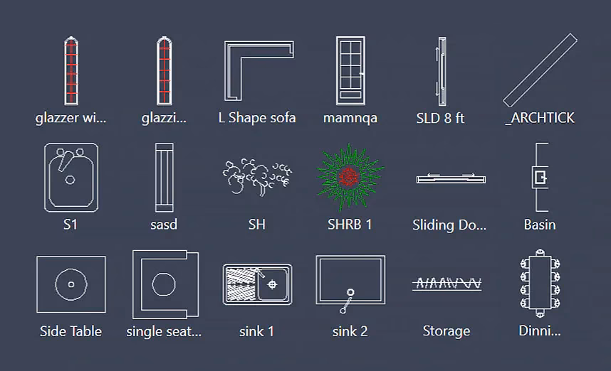 ¿Qué ofrecen los bloques de librerías para AutoCAD?