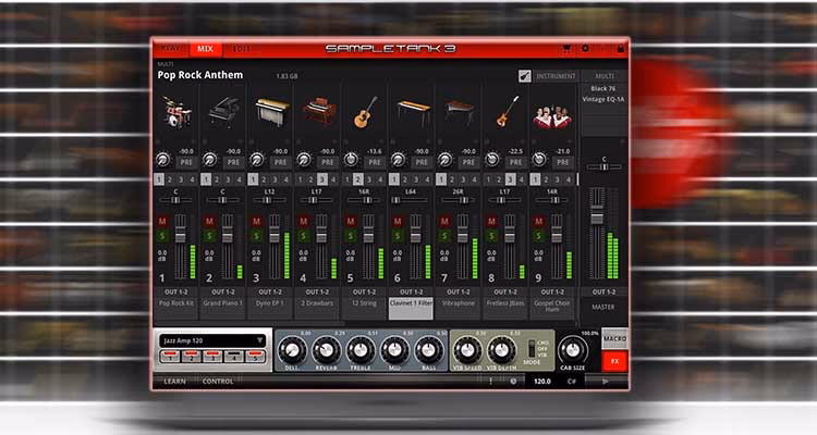 ¿Qué ofrece la Biblioteca de muestras de SampleTank 4 Cs?