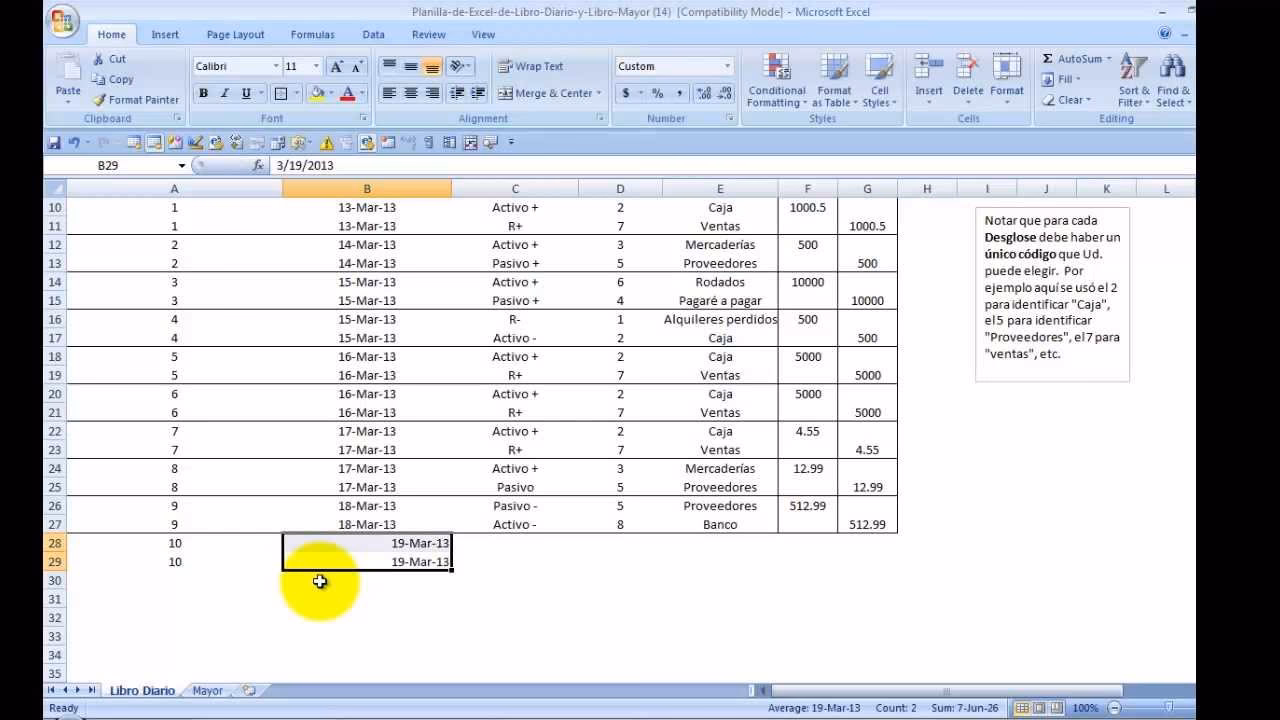 ¿Cómo descargar una plantilla de libro diario en Excel gratis?