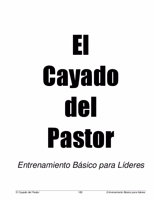 ¿Qué es el cayado de pastor?