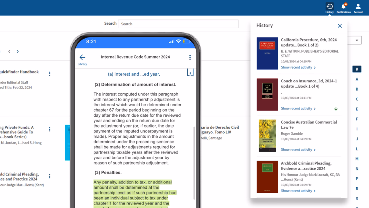 ¿Cómo puedo ver los resultados de los eBooks de Thomson Reuters?