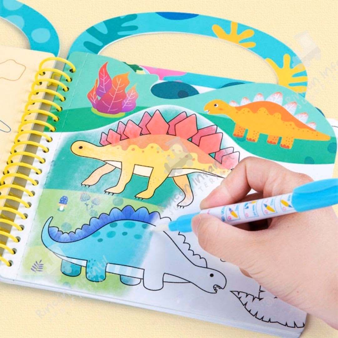 ¿Cuáles son los libros para colorear con agua?