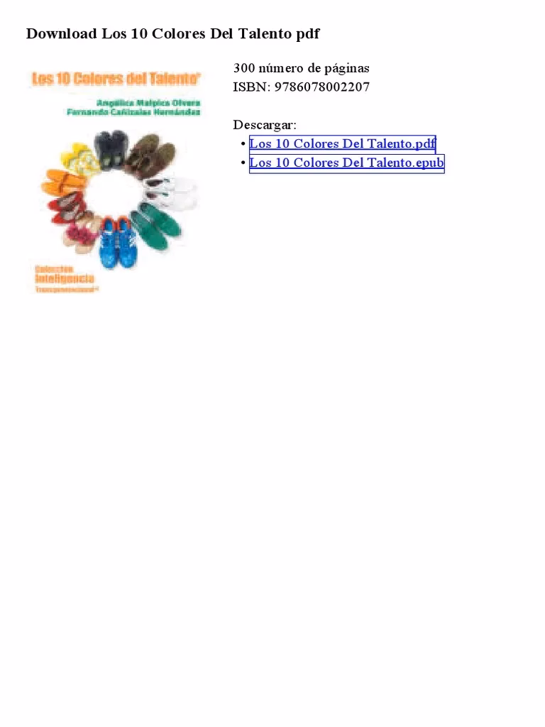 ¿Cuál es el objetivo del libro el talento?