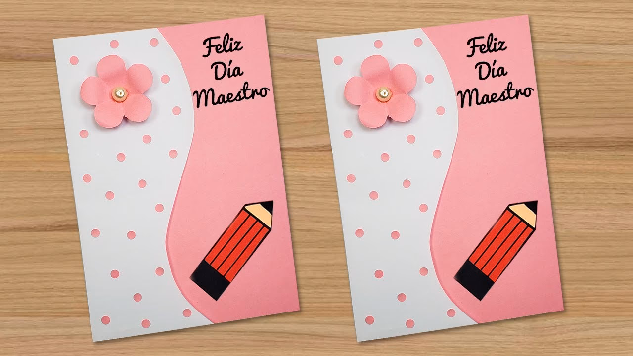 ¿Cómo hacer manualidades para el día del maestro?