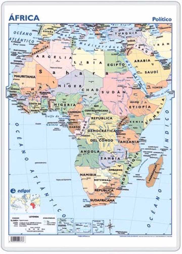 ¿Qué son los mapas temáticos de África?