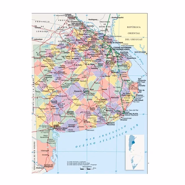 ¿Qué es un mapa provincial?