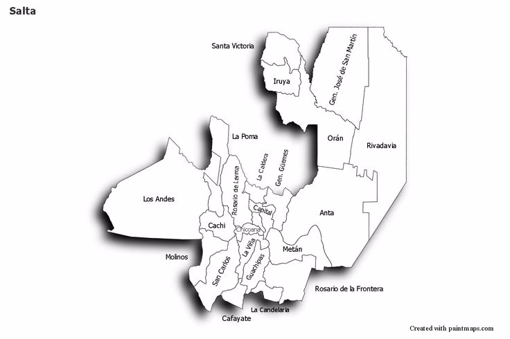 ¿Cuáles son las características de los mapas de Salta?