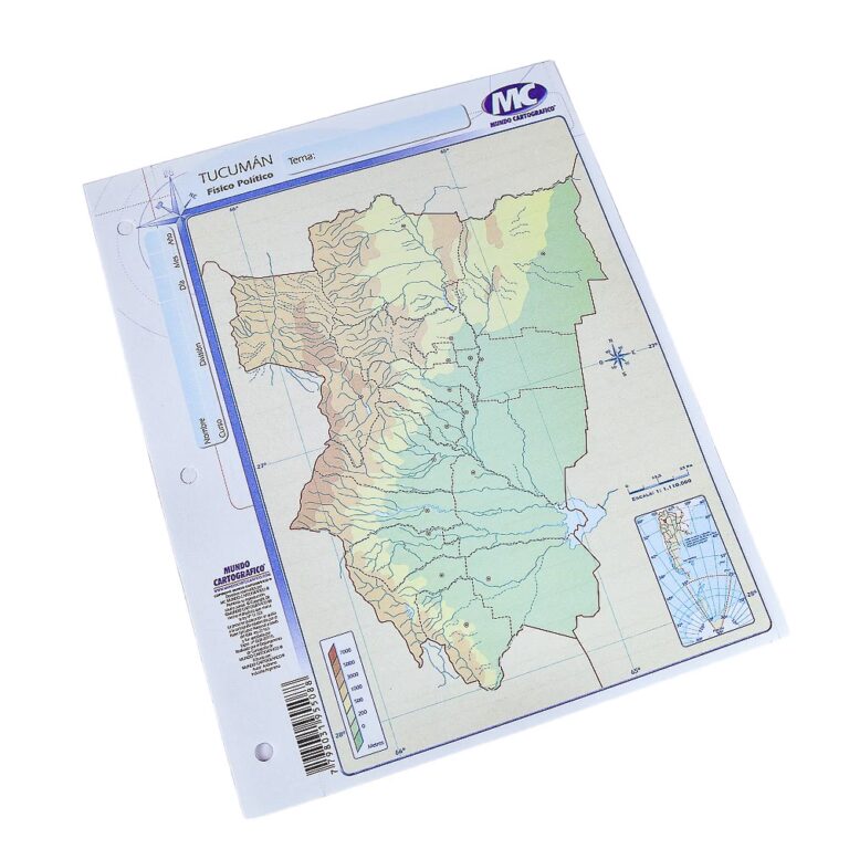 Descarga el Mapa Físico de Tucumán | Librería la Tijera