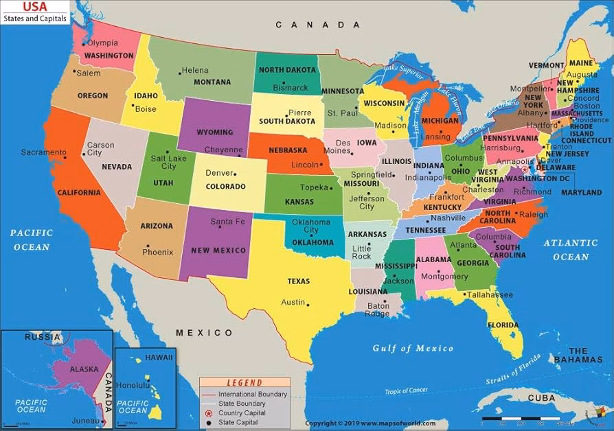 ¿Cuál es la diferencia entre mapas políticos y mapas físicos?