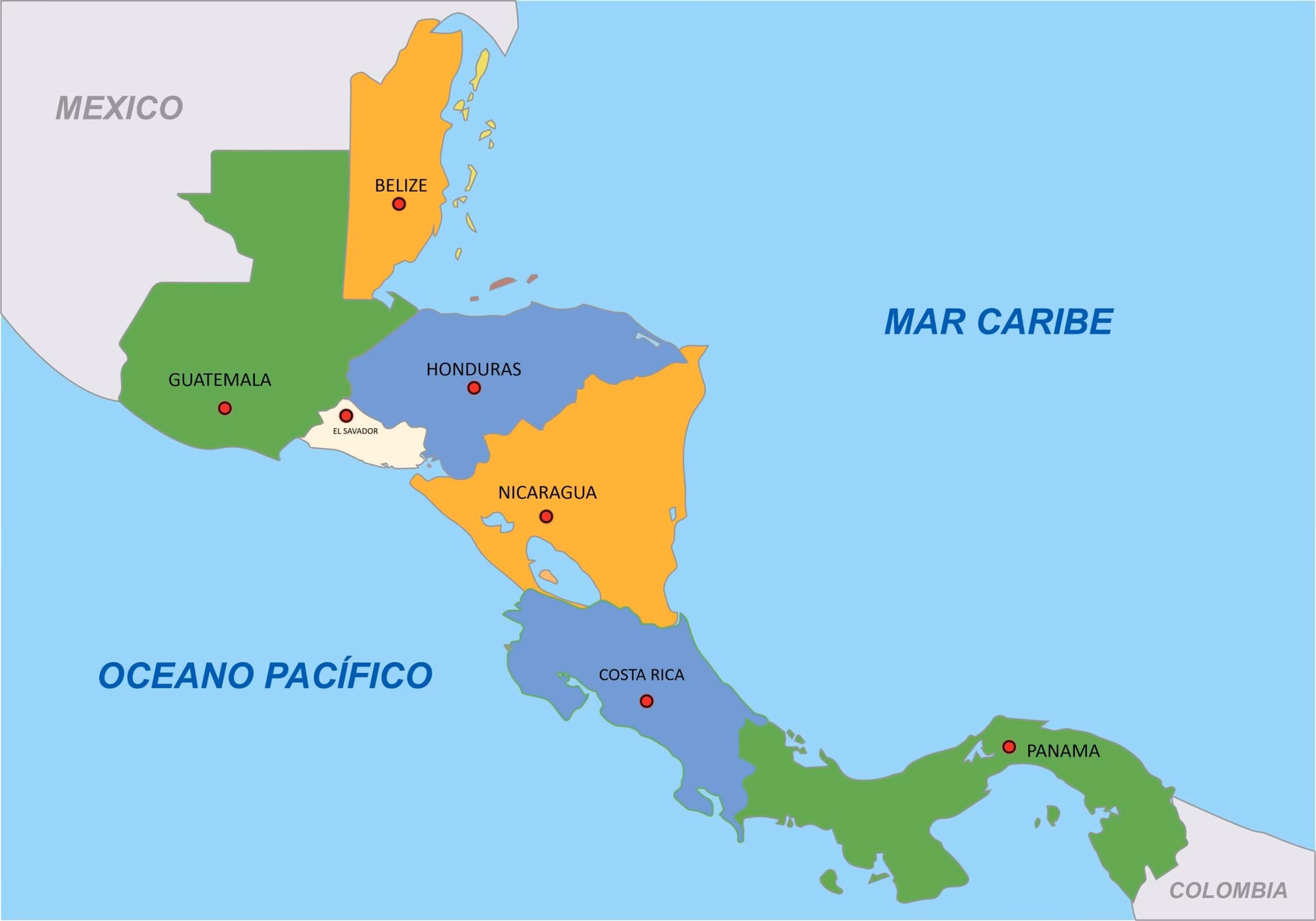 ¿Cuáles son las características geográficas de América Central?