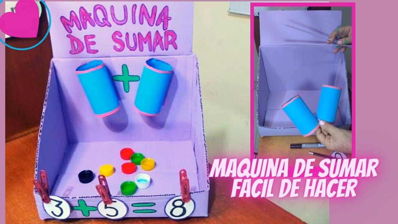 ¿Qué materiales se necesitan para hacer una máquina de sumas?