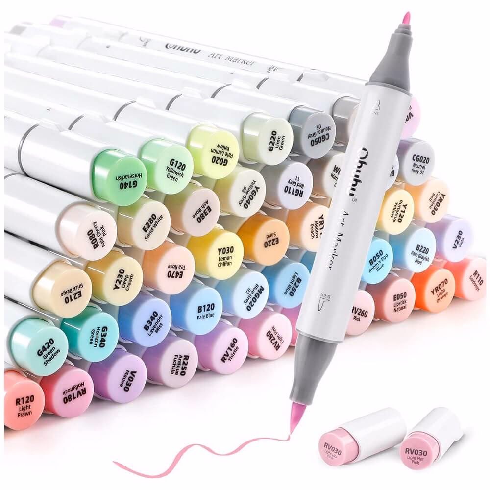 ¿Qué son los marcadores en colores pastel?