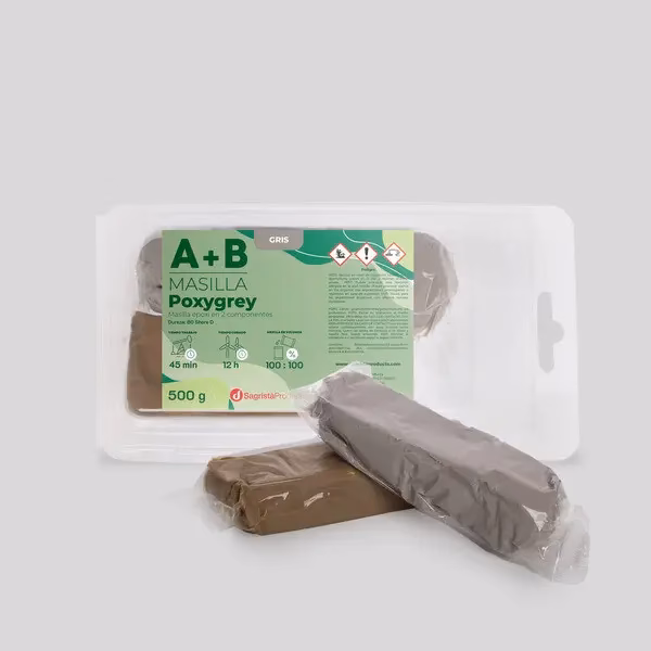 ¿Cuánto tiempo se tarda en modelar una masilla epoxi?