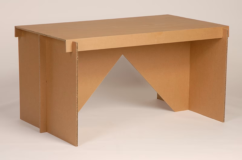 ¿Qué es una mesa de cartón?