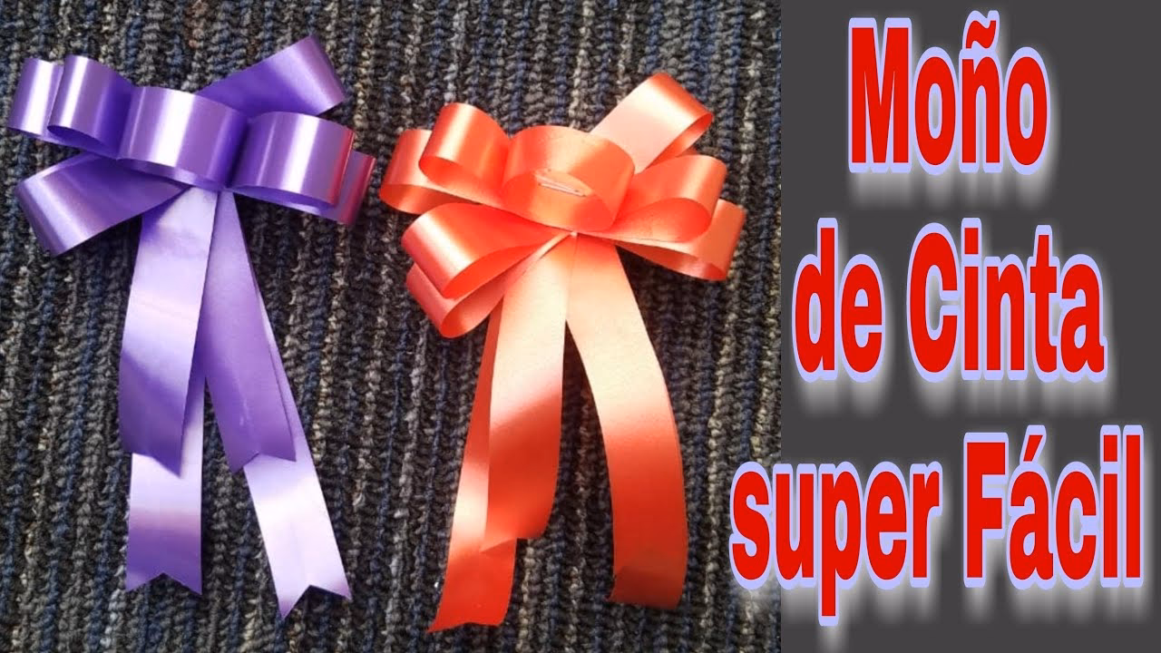 ¿Cómo hacer moños con cinta de doble pega?