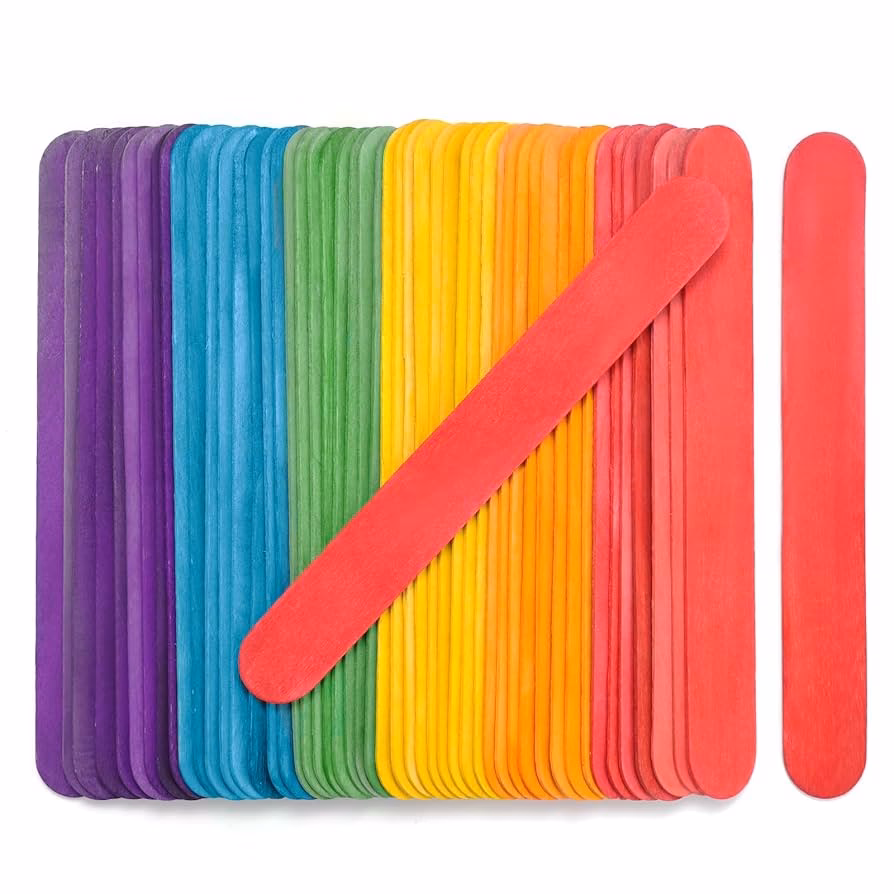 ¿Cómo se pintan los palitos de helados?