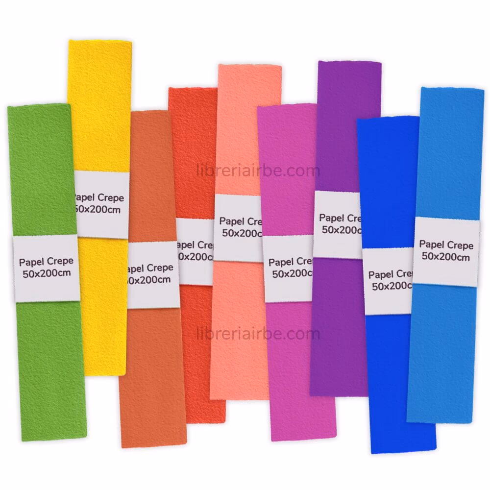 ¿Cuáles son los colores de papel crepé?