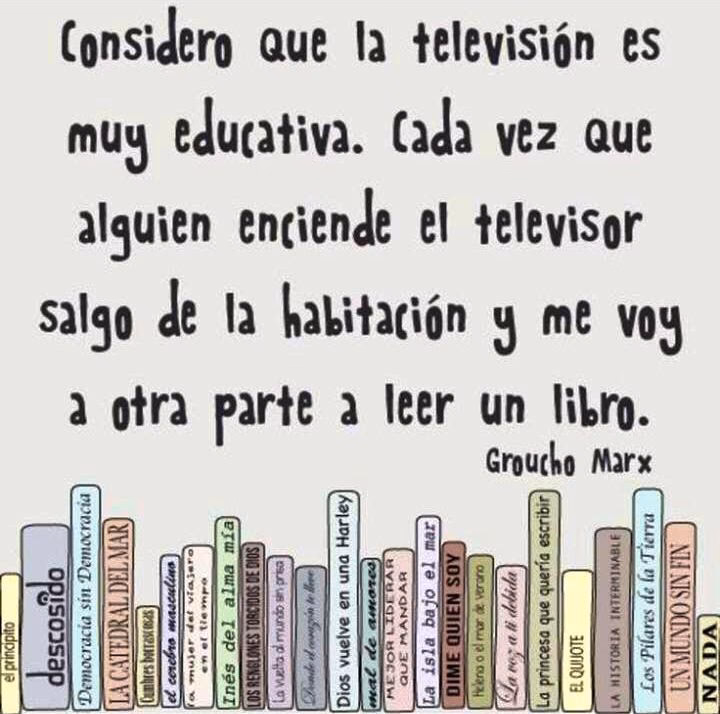 ¿Por qué contratar televisión de paga antes que adquirir buenos libros?