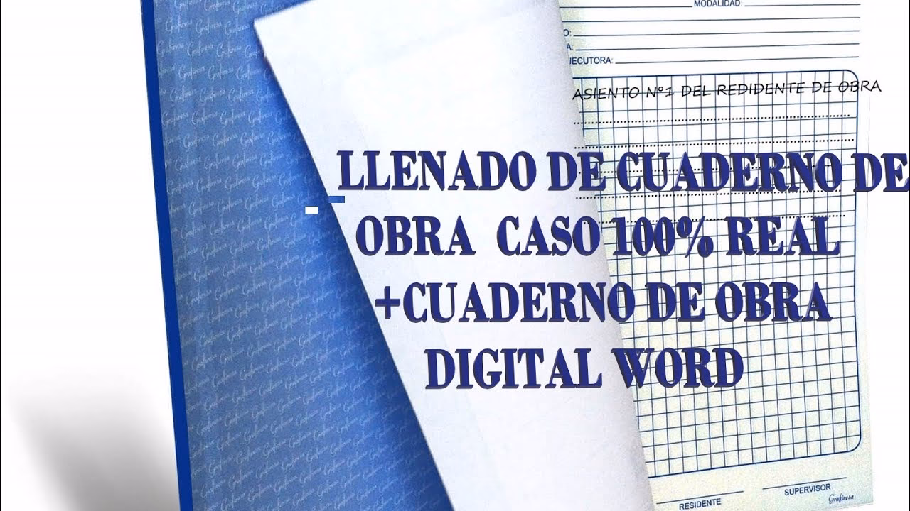 ¿Qué debe tener en cuenta al elegir un libro de obra?