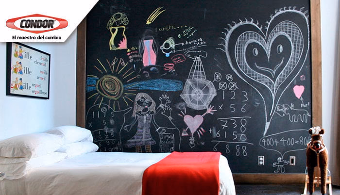 ¿Cómo decorar las habitaciones infantiles con paredes de pizarra?