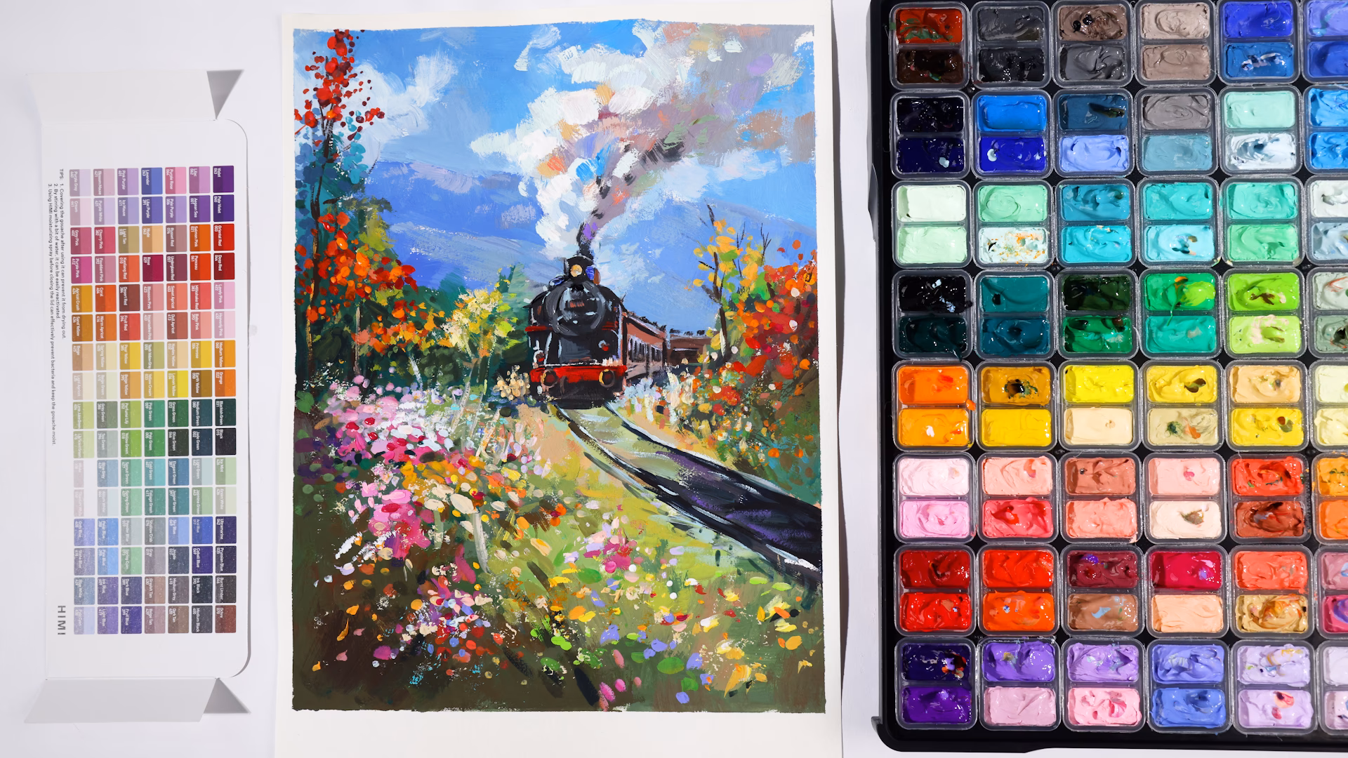 ¿Cómo pintar con gouache y acuarelas?