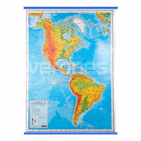 ¿Qué es un mapa físico y político?