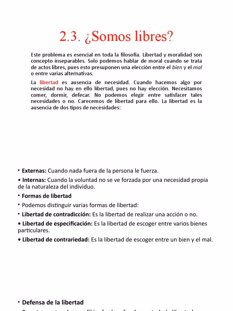¿Por qué el hombre no puede dejar de ser libre?
