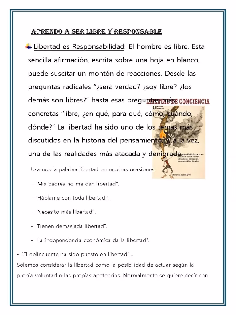 ¿Cuál es la importancia de la libertad?