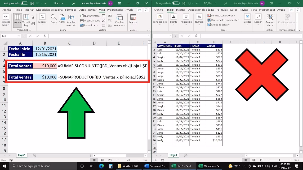 ¿Cómo buscar datos en otro libro de Excel?