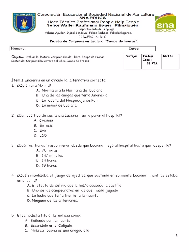 ¿Por qué es recomendable el libro Campos de Fresas?