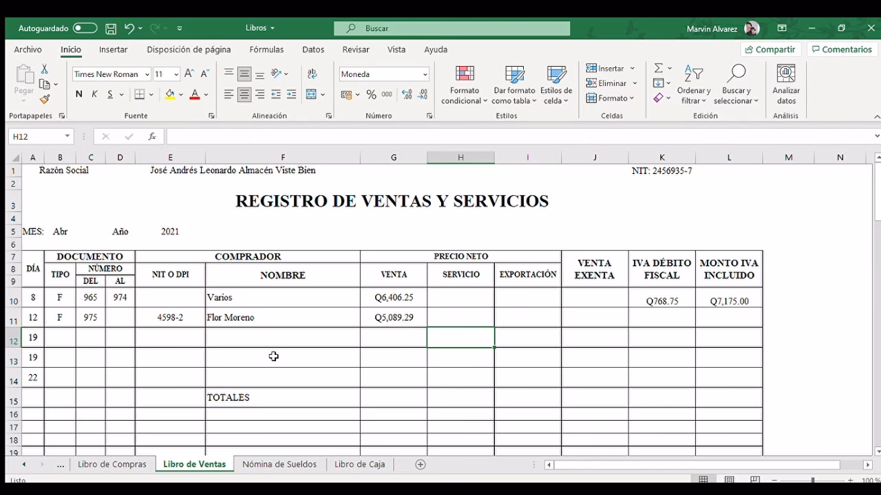 ¿Qué es el libro de ventas?