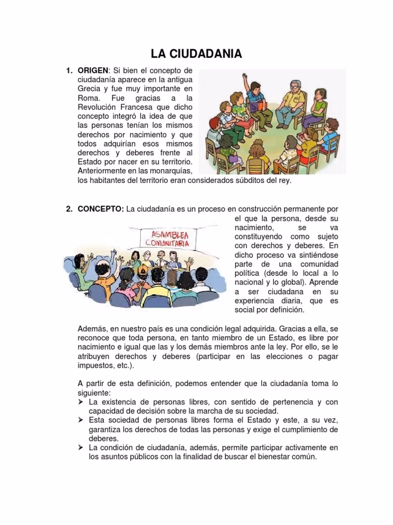 ¿Cuáles son los derechos de la ciudadanía?