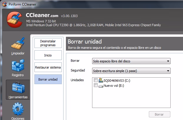 ¿Cuánto espacio libre se puede obtener después de limpiar la unidad C?