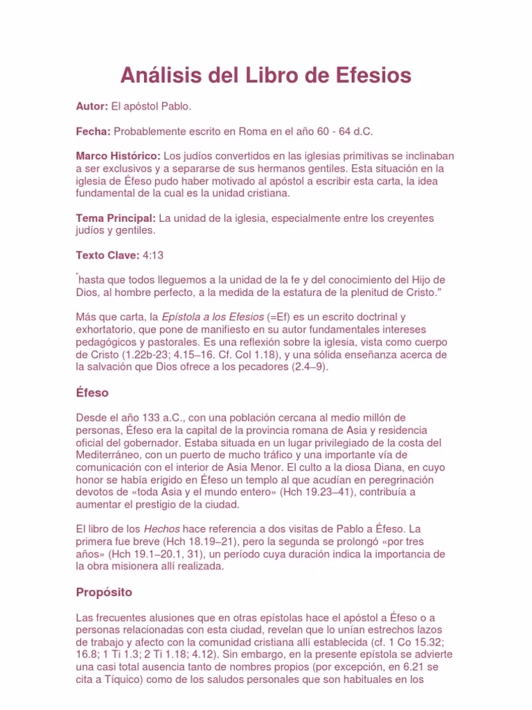 ¿Quién es el autor de Efesios?