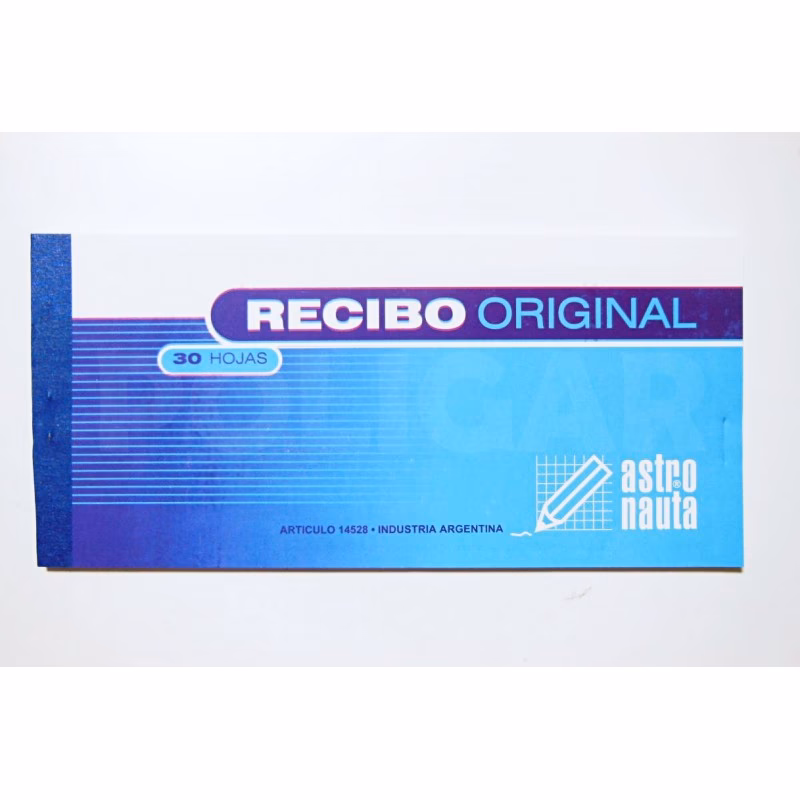 ¿Cuál es el formato de un recibo?