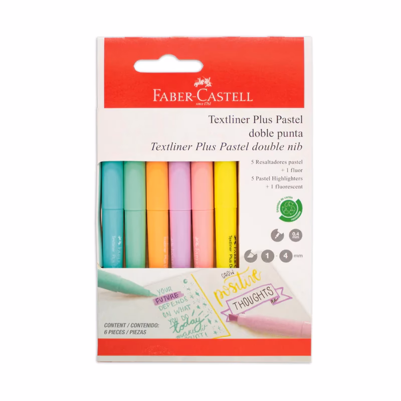 ¿Cuántos resaltadores hay en Faber Castell?