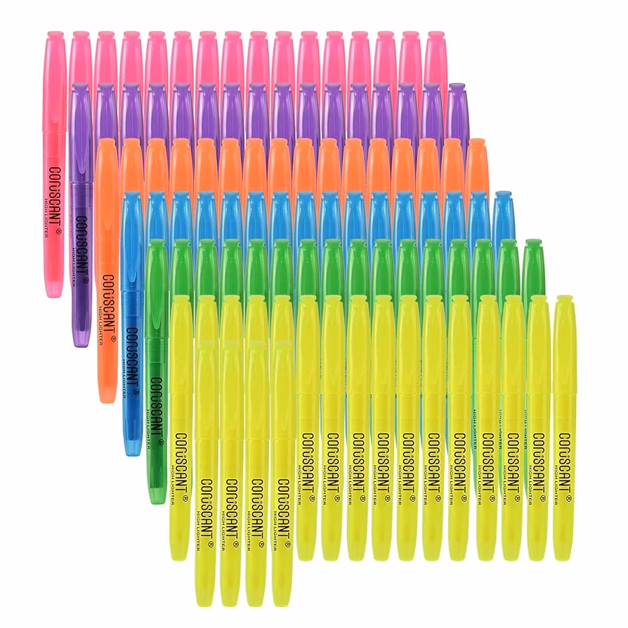 ¿Cuáles son los diferentes tipos de resaltadores?