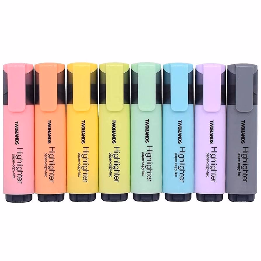 ¿Qué tipo de papel se utiliza para resaltadores?