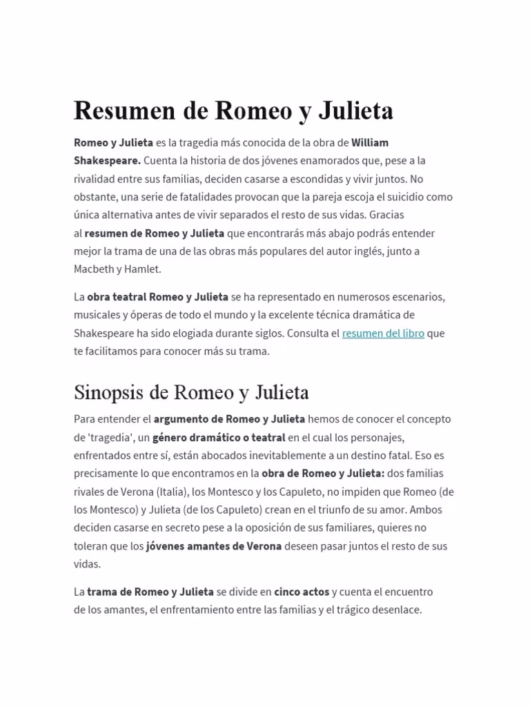 ¿Quién escribió Romeo y Julieta?