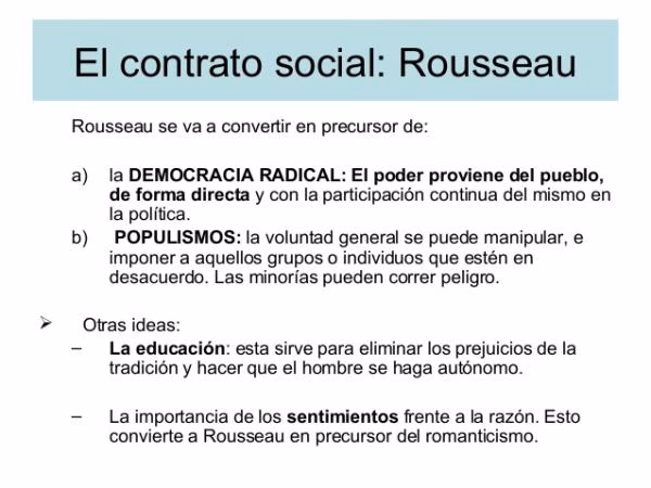 ¿Quién fue Rousseau y cuáles fueron sus estudios?