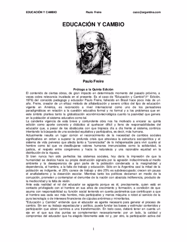 ¿Cuáles son los textos más destacados de Freire?