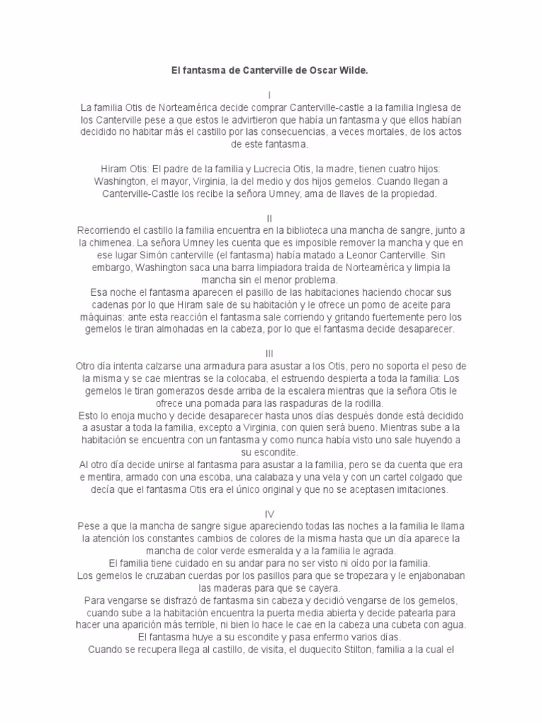 ¿Cuál es el tema central del cuento El castillo y el fantasma?