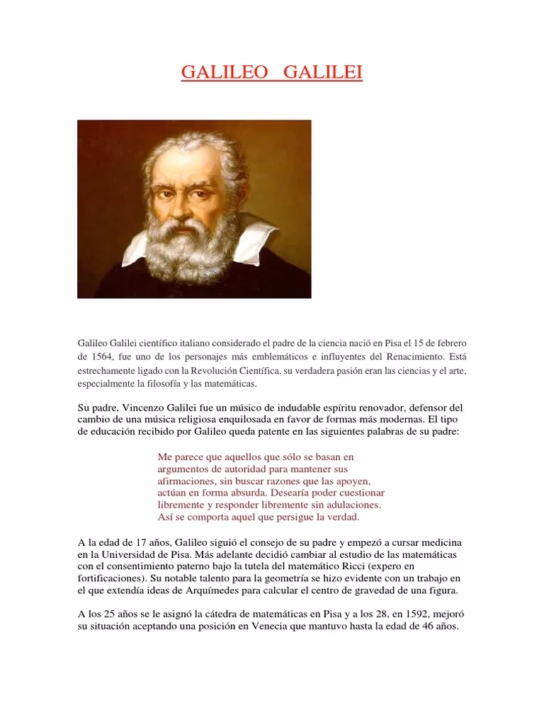 ¿Cuál fue el último libro de Galileo?