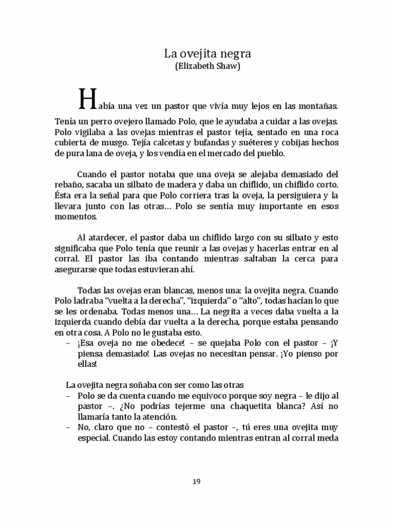 ¿Cuál es la moraleja de la oveja negra?