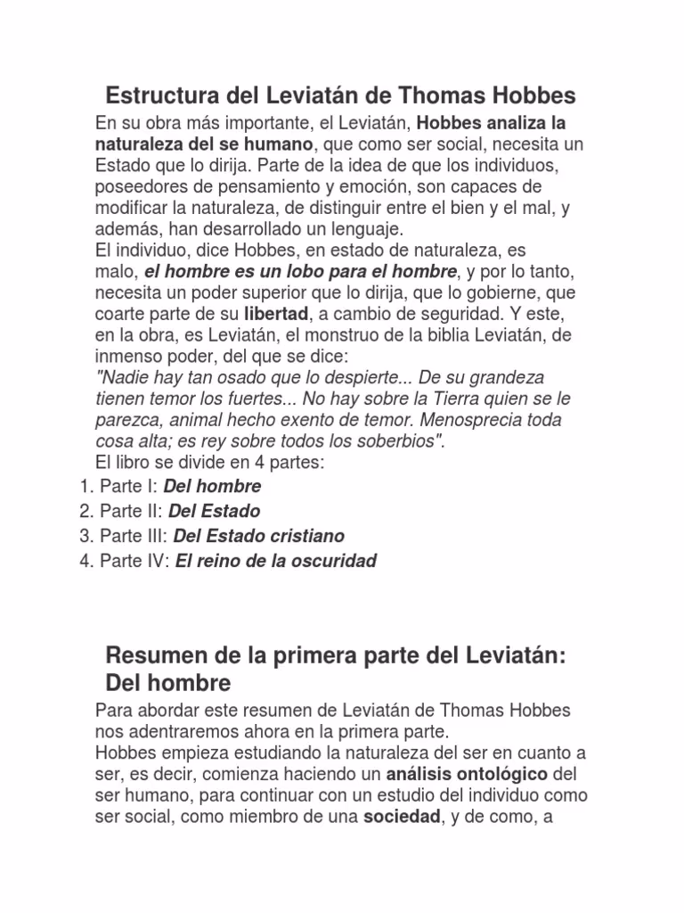 ¿Quién escribió el libro Leviatán?