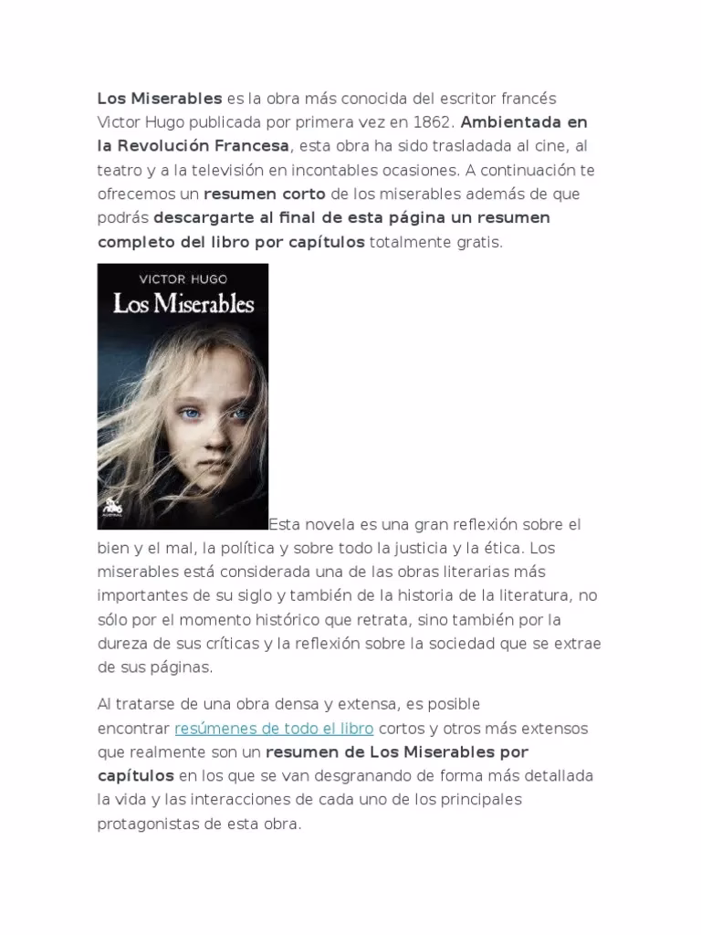 ¿Cuáles son las obras más conocidas de Víctor Hugo?