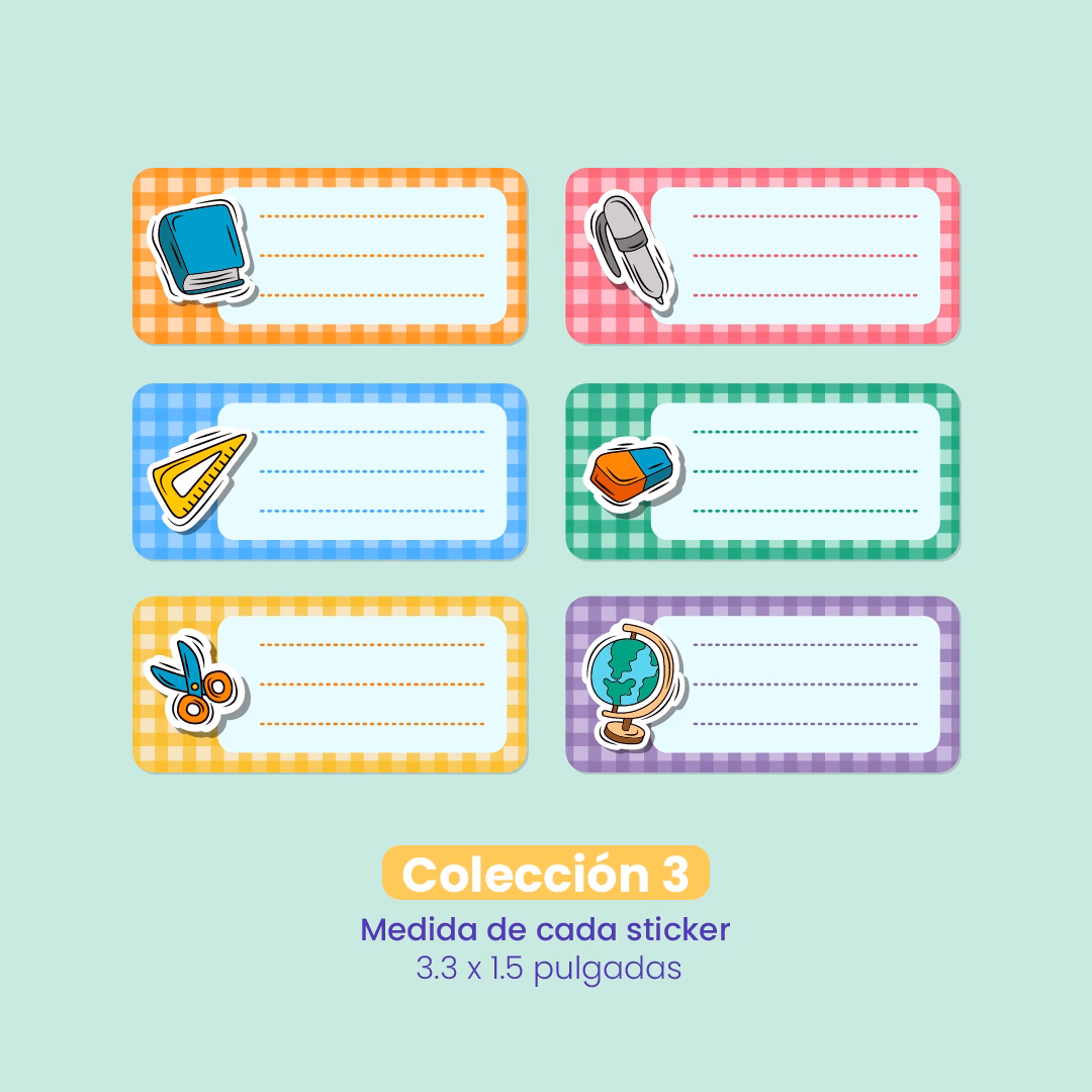 ¿Cuánto cuesta una etiqueta escolar?